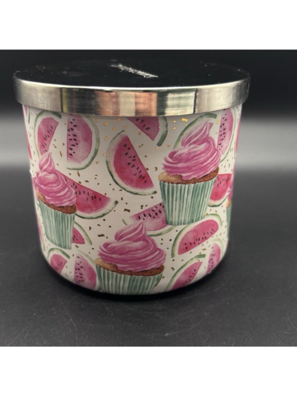 Goose Creek Watermelon Cupcakes 3 Wick Candle 14.5 oz Fruity Gourmand Bakery - Picture 3 of 16